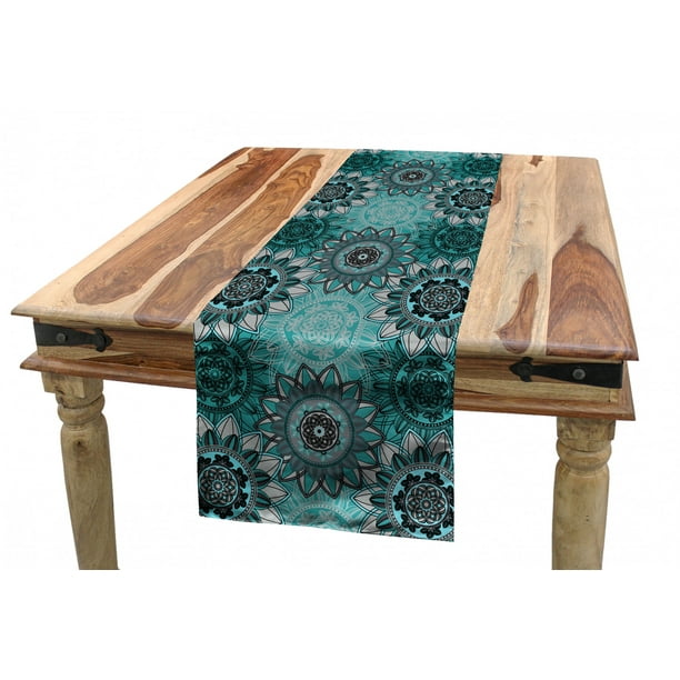 Dining Room Kitchen Rectangular Runner Black and White 16 X 72 Oriental Moroccan Like Rounds Circles Sea Wave Inspired Art Print Ambesonne Geometric Table Runner Dining Room Kitchen Rectangular Runner Black and White 16 X 72 Oriental Moroccan Like Rounds Circles Sea Wave Inspired Art Print Ambesonne Geometric Table Runner